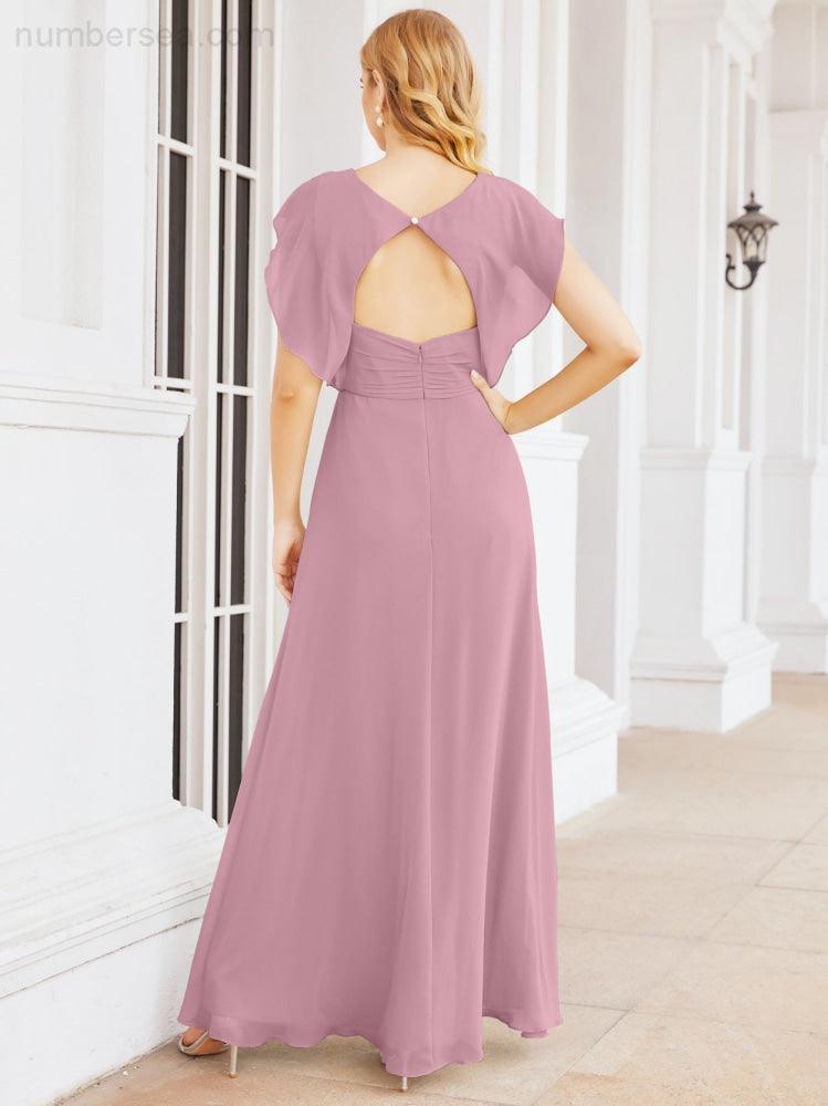 Vestidos de dama de honor Sunnderly con capa, vestido formal de fiesta con espalda descubierta para madre de la novia SY28058 