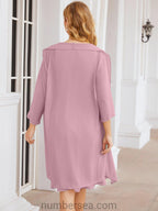 Vestidos de madre de la novia Sunnderly, vestido de fiesta, vestido plisado informal SY28065 
