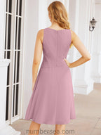 Vestidos de madre de la novia Sunnderly, vestido de fiesta, vestido plisado informal SY28065 