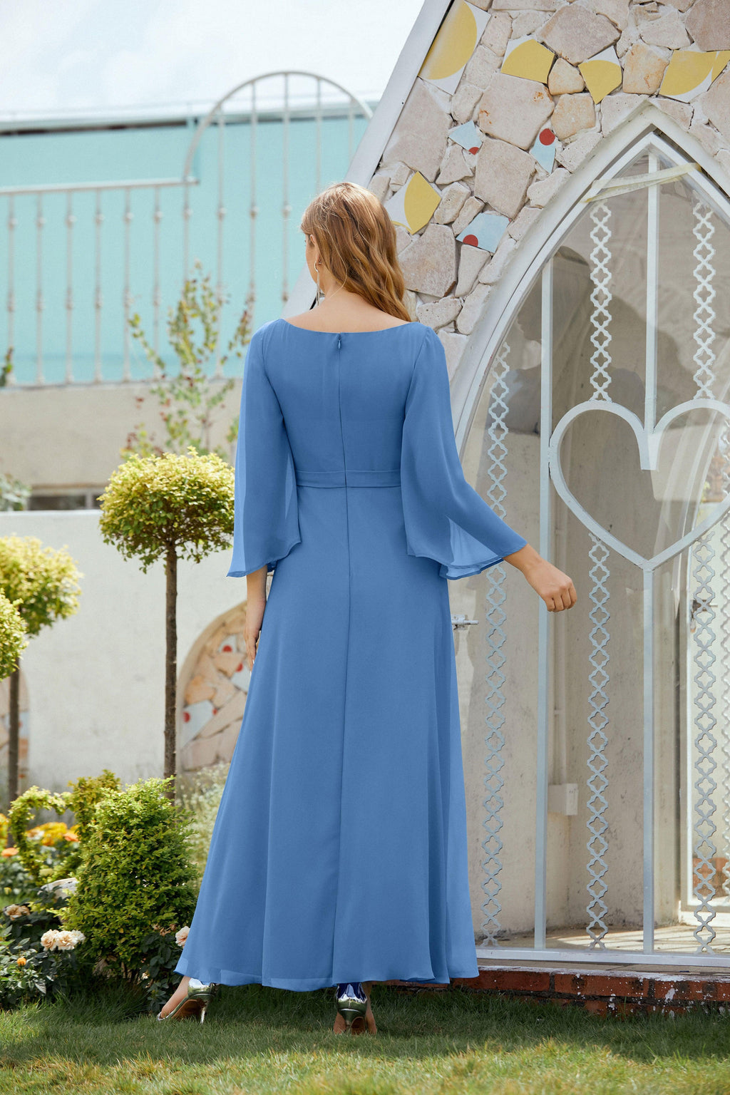 Vestidos de noche formales para madre de la novia, de Sunnderly, para invitada de boda, SY28012 