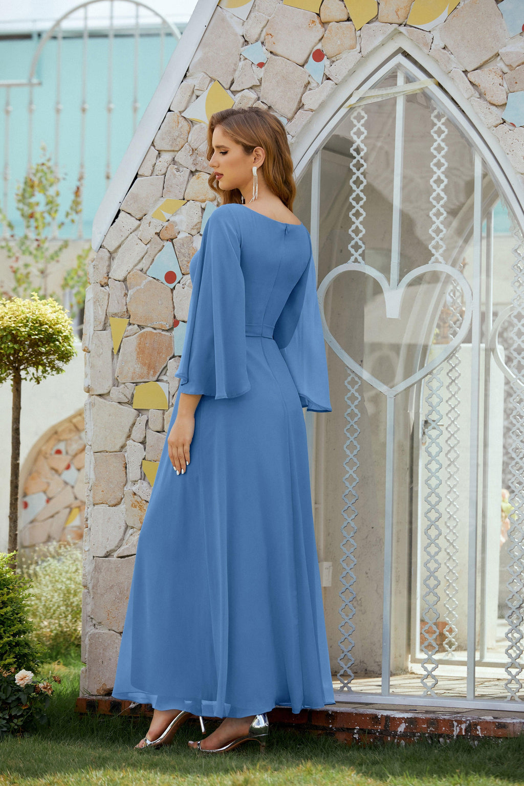Vestidos de noche formales para madre de la novia, de Sunnderly, para invitada de boda, SY28012 