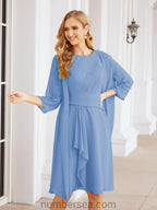 Vestidos de madre de la novia Sunnderly, vestido de fiesta, vestido plisado informal SY28065 
