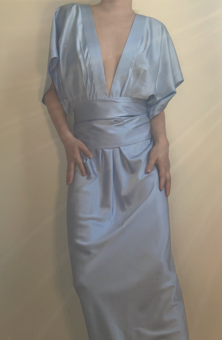 Yue Dress Gown Serenity Blue