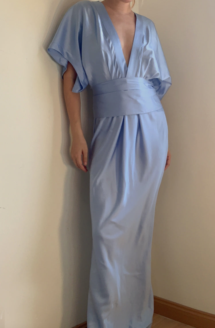 Yue Dress Gown Serenity Blue