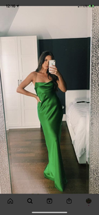 Elegante vestido de fiesta verde tubo Vestido de noche verde Y7297
