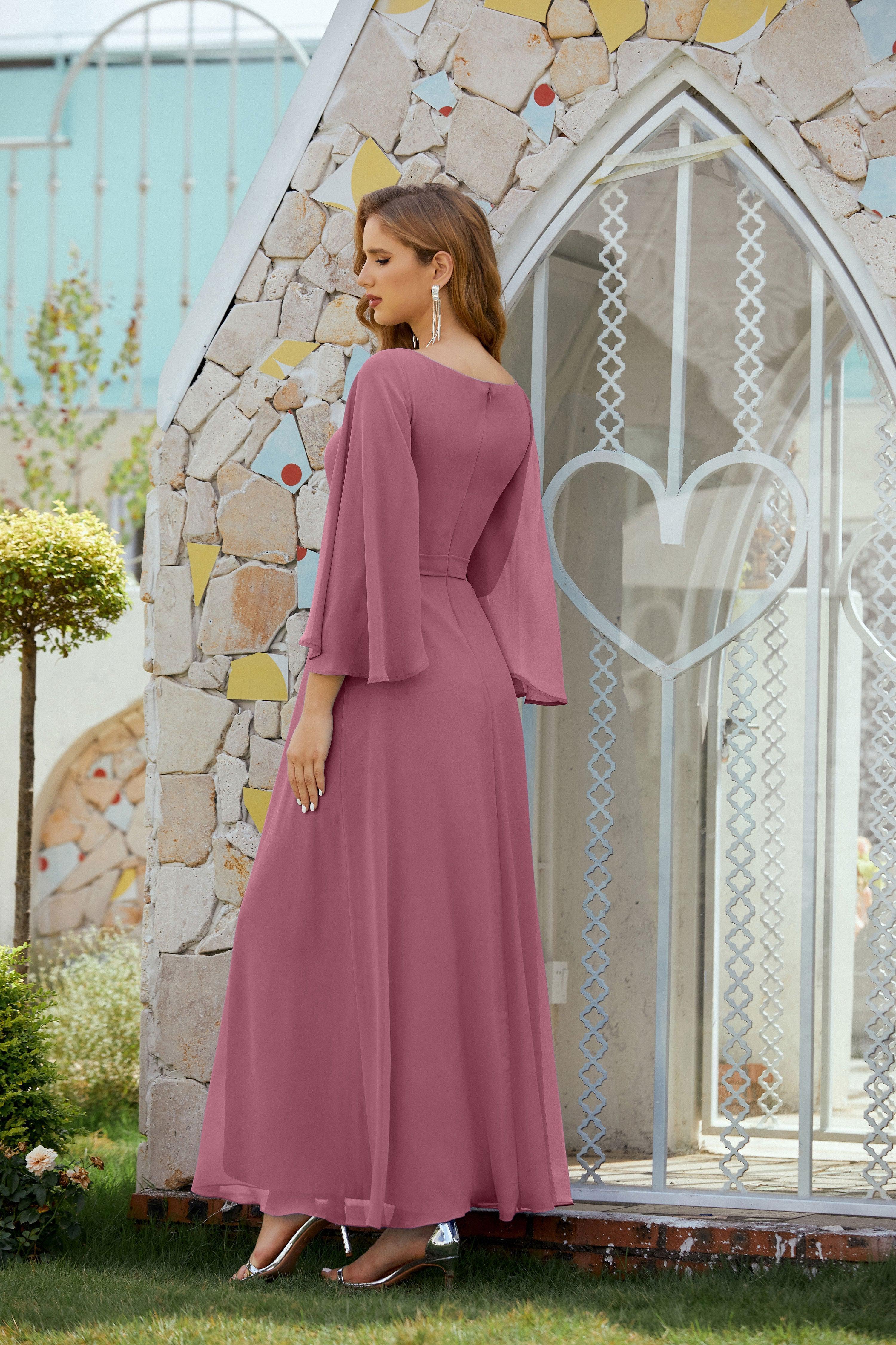 Vestidos de noche formales para madre de la novia, de Sunnderly, para invitada de boda, SY28012 