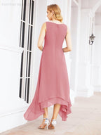 Vestido formal de fiesta Sunnderly de dos piezas, corte A, para madre de la novia, SY28073 