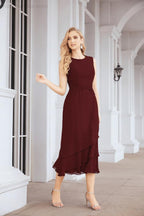 Vestido formal de fiesta Sunnderly de dos piezas, corte A, para madre de la novia, SY28072 