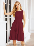 Vestidos de madre de la novia Sunnderly, vestido de fiesta, vestido plisado informal SY28065 