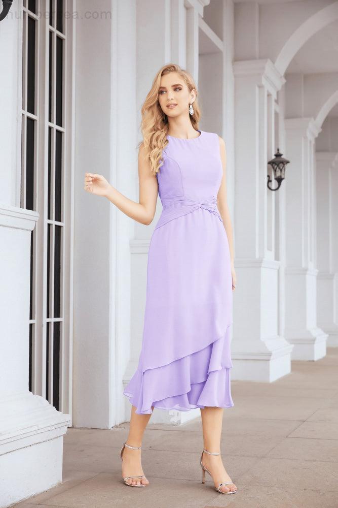Vestido formal de fiesta Sunnderly de dos piezas, corte A, para madre de la novia, SY28072 