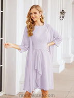 Vestidos de madre de la novia Sunnderly, vestido de fiesta, vestido plisado informal SY28065 