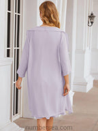 Vestidos de madre de la novia Sunnderly, vestido de fiesta, vestido plisado informal SY28065 