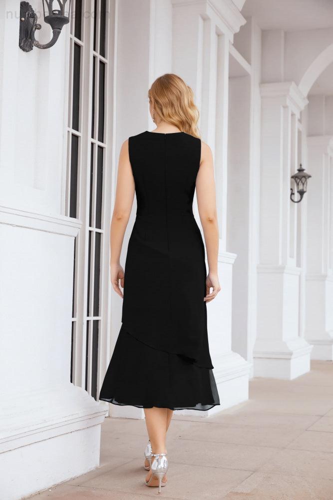 Vestido formal de fiesta Sunnderly de dos piezas, corte A, para madre de la novia, SY28072 
