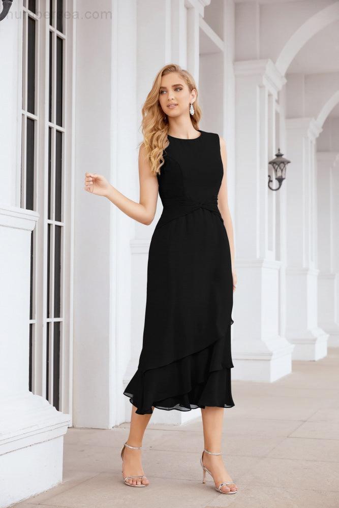 Vestido formal de fiesta Sunnderly de dos piezas, corte A, para madre de la novia, SY28072 