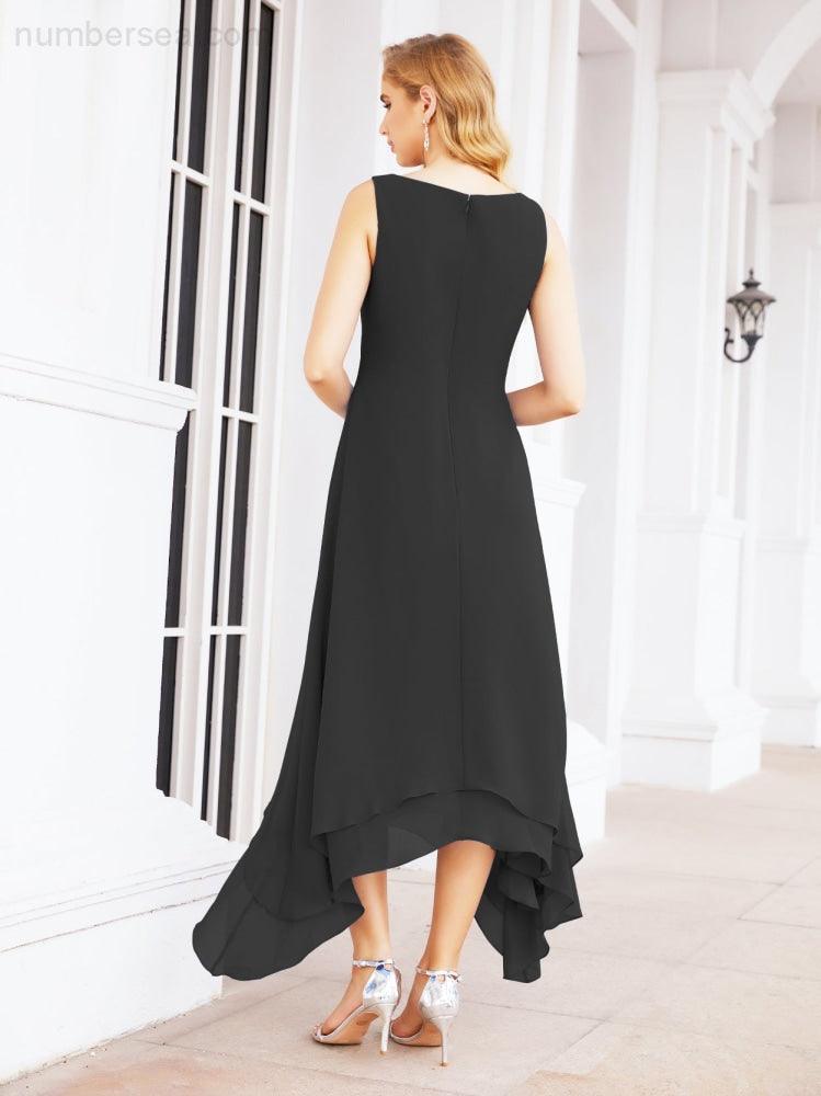 Vestido formal de fiesta Sunnderly de dos piezas, corte A, para madre de la novia, SY28073 