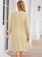 Vestidos de madre de la novia Sunnderly, vestido de fiesta, vestido plisado informal SY28065 