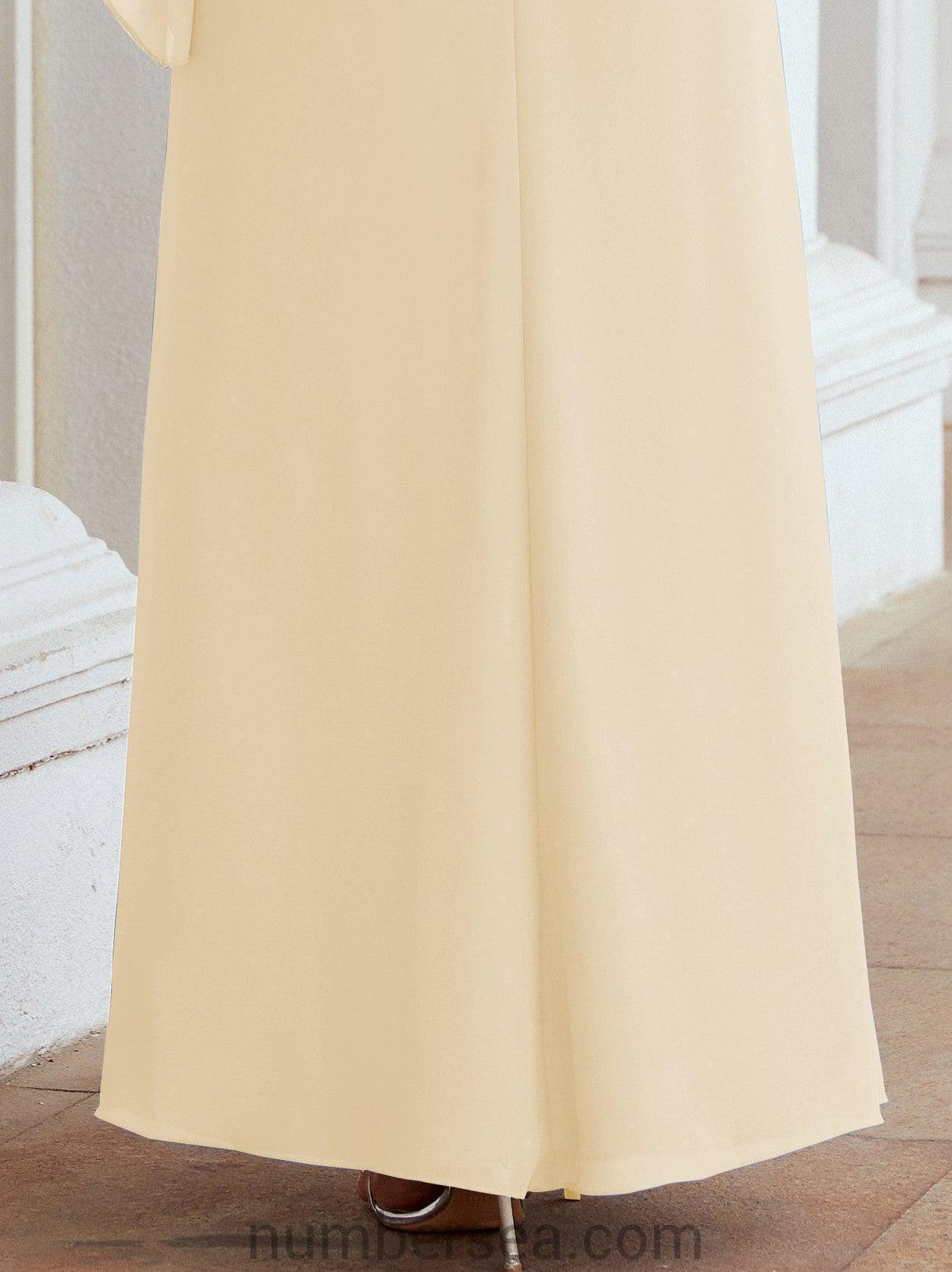 Vestido formal de fiesta Sunnderly, largo, para madre de la novia, con capa con volantes, SY28026 