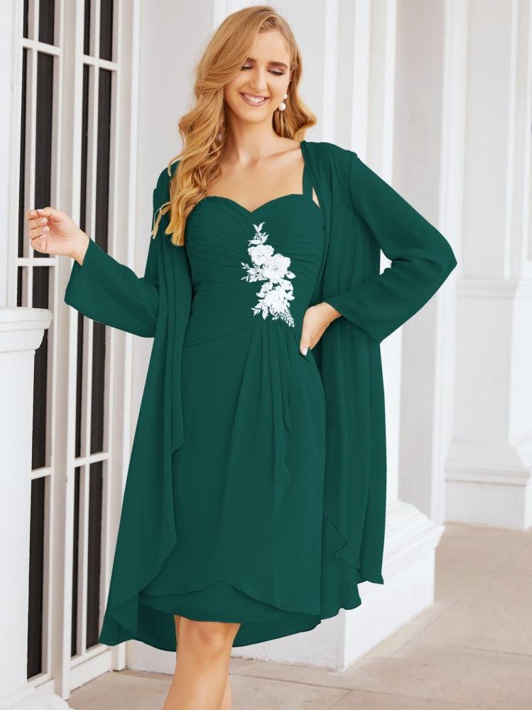 Vestidos de novia Sunnderly con apliques de encaje para la madre de la novia y el novio (SY28066) 