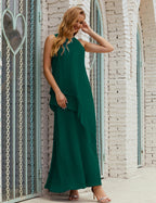 Vestidos de gasa largos de talla grande para madre de la novia, vestido formal de dama de honor para graduación SY28019 