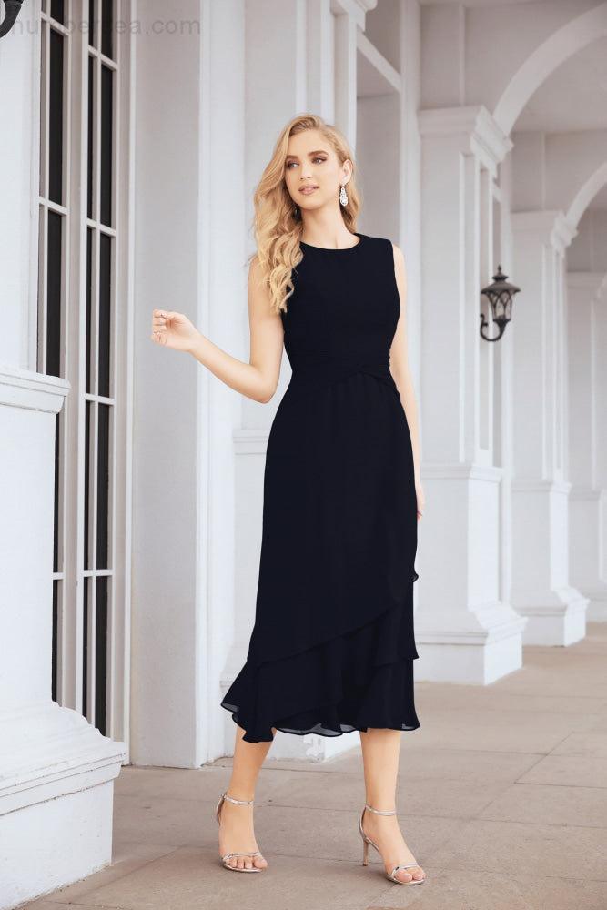 Vestido formal de fiesta Sunnderly de dos piezas, corte A, para madre de la novia, SY28072 