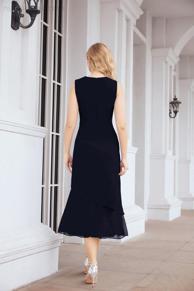 Vestido formal de fiesta Sunnderly de dos piezas, corte A, para madre de la novia, SY28072 