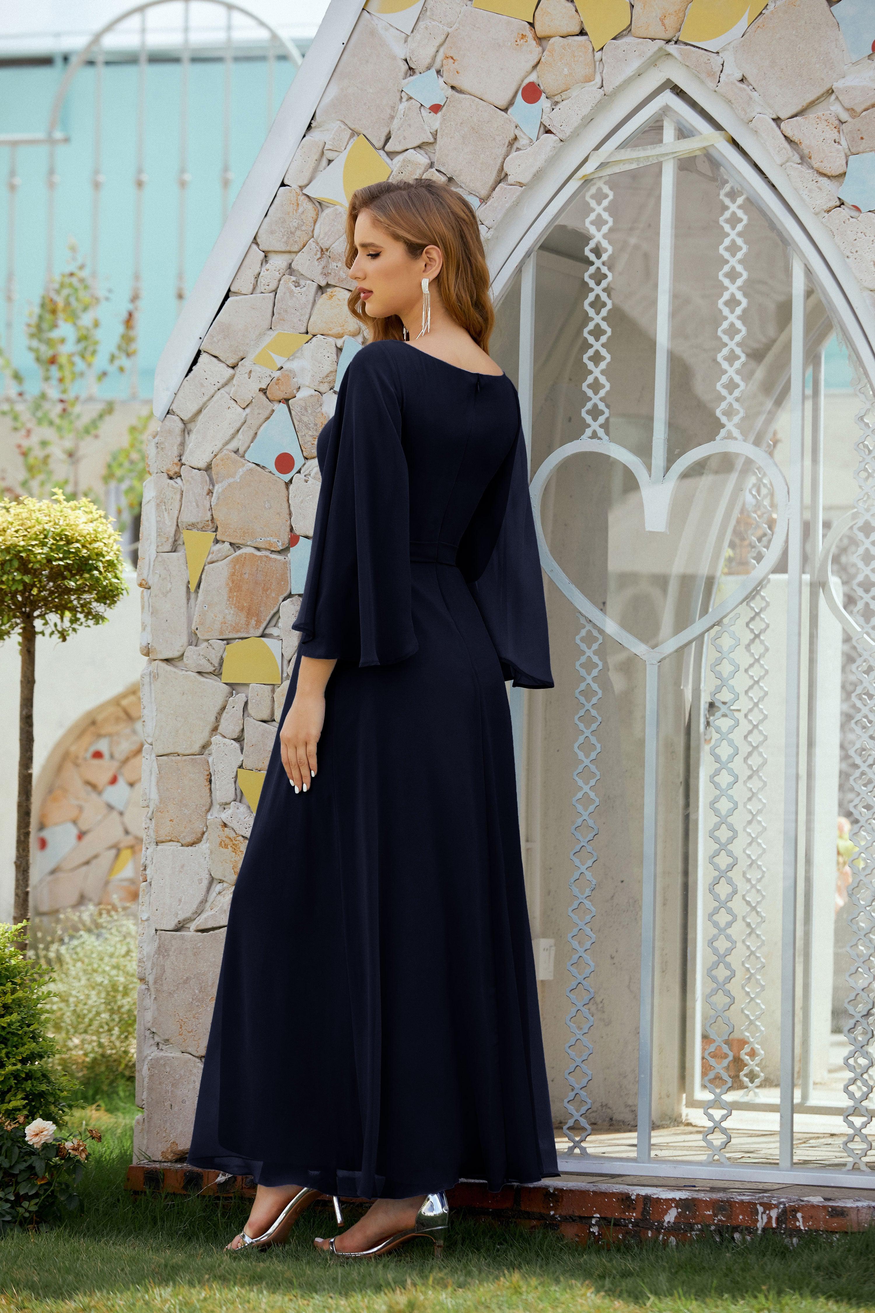 Vestidos de noche formales para madre de la novia, de Sunnderly, para invitada de boda, SY28012 