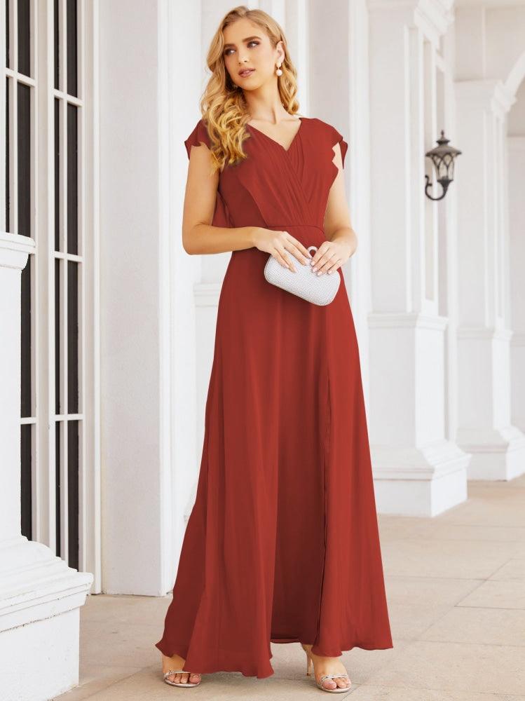 Vestidos de dama de honor Sunnderly con capa, vestido formal de fiesta con espalda descubierta para madre de la novia SY28058 