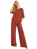 Elegante vestido de dos piezas para madre de la novia, talla grande, pantalón, capas con volantes, bata plateada SY28064 
