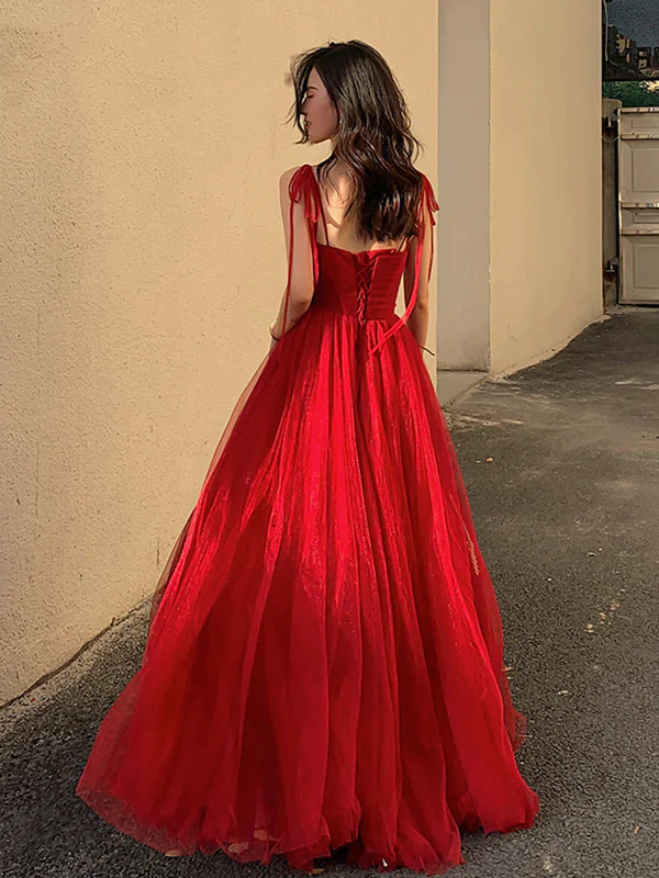 Vestidos de fiesta con tirantes finos, estampado floral burdeos, vestidos de noche formales largos en rojo vino con espalda de corsé Y1297
