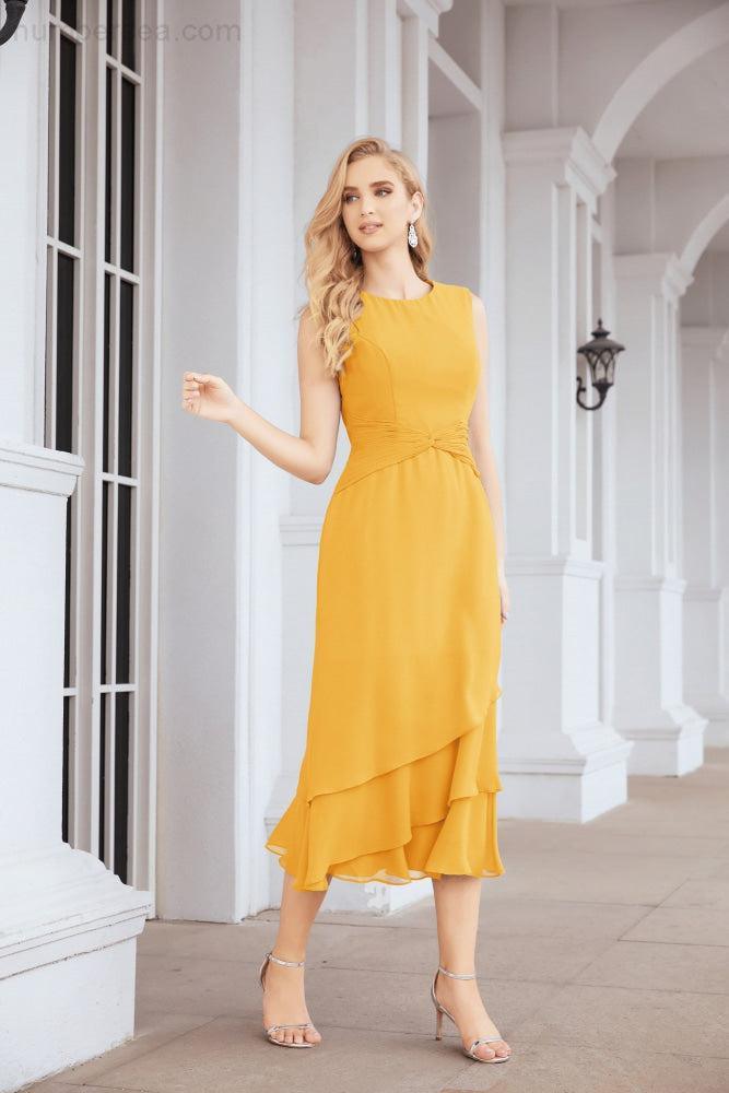 Vestido formal de fiesta Sunnderly de dos piezas, corte A, para madre de la novia, SY28072 