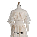 2 Piece Set Lace Dress for Photo Shoot Woman Maxi Dress Photography Props SY240076