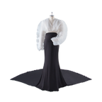 2 Piece Set Pleated Organza Tops with Stretchy Skirt Maternity Dresses for Photoshoot Baby Shower Dresses SY243163