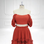 2 Pieces Set Boho Beach Dress Outfit for Photo Shoot Photography Props Dress SY231091