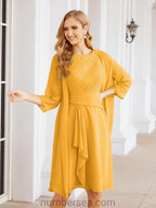 Vestidos de madre de la novia Sunnderly, vestido de fiesta, vestido plisado informal SY28065 