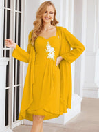 Vestidos de novia Sunnderly con apliques de encaje para la madre de la novia y el novio (SY28066) 