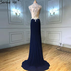 En oferta, sin devolución ni reembolso. Oferta 2025. Vestidos de noche rojos con escote en V profundo, sexys, con cuentas, sin mangas, para novias, vestidos de noche para brindar LA6680. 