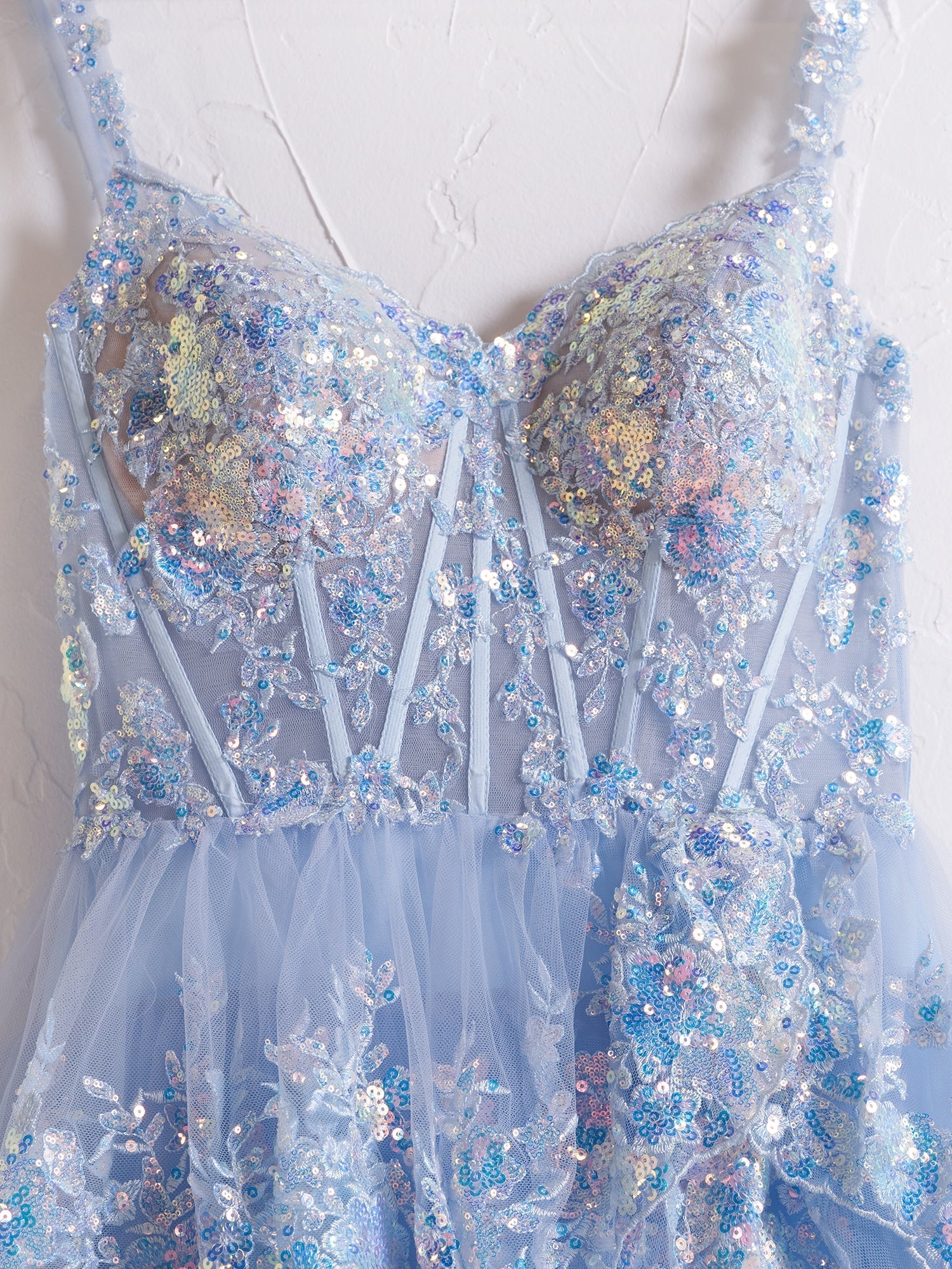 Prinzessin A-Linie Off-Shoulder Korsett Ballkleid mit Spitzenrüschen