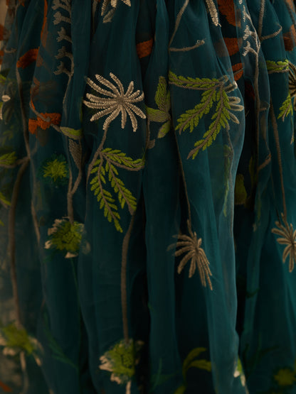 Tulle A-Line Full-Length Garden Boho Flower Girl Dress