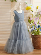 Tulle Floor-length White Dress (2003227895)