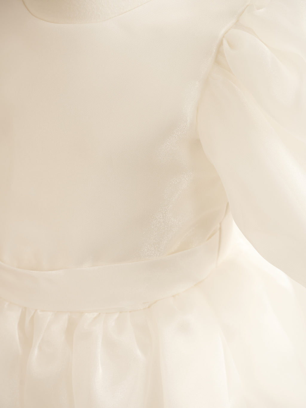 Ballkleid/Princess-Linie Organza Knielang Erstkommunion Blumenmädchenkleid 