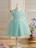 Ballkleid/Prinzessin Tüll Knielang 1. Geburtstag Party Baby Mädchen Kleid 