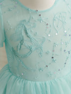 Ballkleid/Prinzessin Tüll Knielang 1. Geburtstag Party Baby Mädchen Kleid 