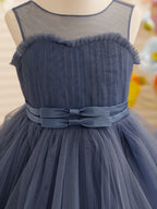 Vestido de fiesta/princesa de tul hasta la rodilla para niña de las flores
