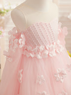 Vestidos de niña de las flores con vestido de princesa y flores en 3D