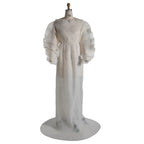 Vestido de maternidad plisado a medida para sesión de fotos de baby shower, vestido largo para sesión de fotos de embarazo, Sunnderly SY240006 