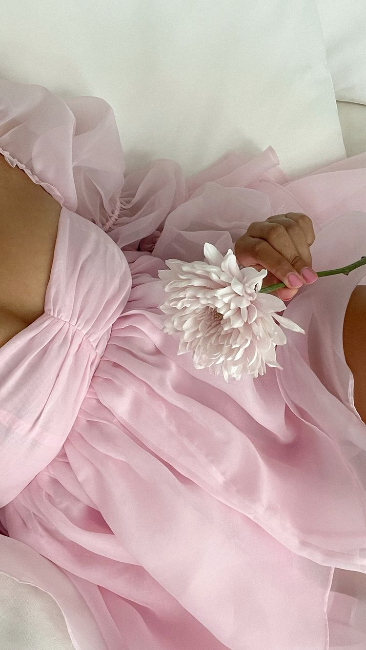 Vestido rosa de corte A y vuelo, vestido rosa de fiesta Y2428