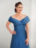 Vestidos de madre de la novia de corte A/princesa con bolsillos