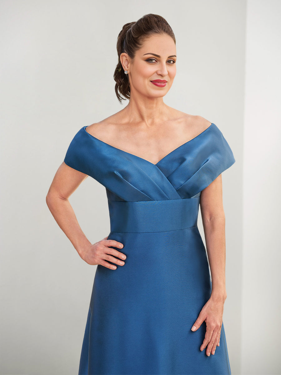 Vestidos de madre de la novia de corte A/princesa con bolsillos