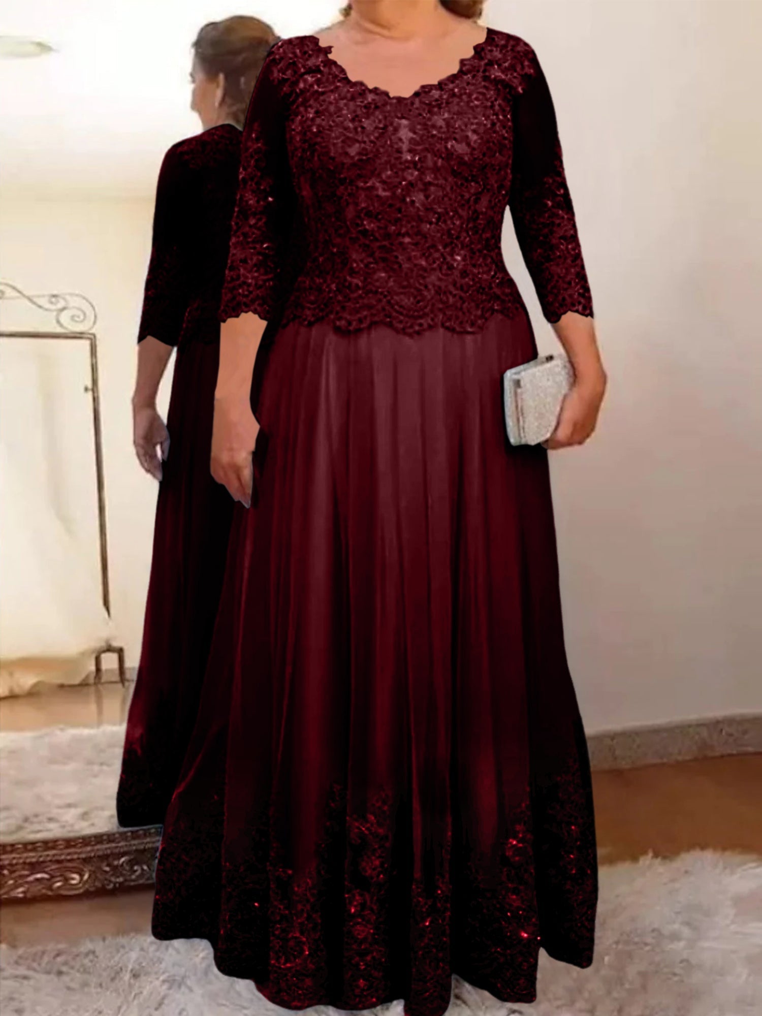 Vestidos de madre de la novia de tul corte A/princesa con apliques