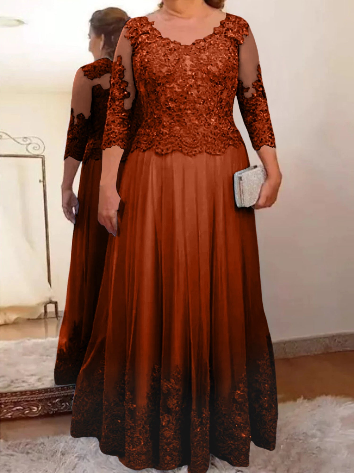 Vestidos de madre de la novia de tul corte A/princesa con apliques